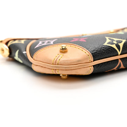 Louis Vuitton Monogram Multicolor Pochette Milla MM Black 6 of 7