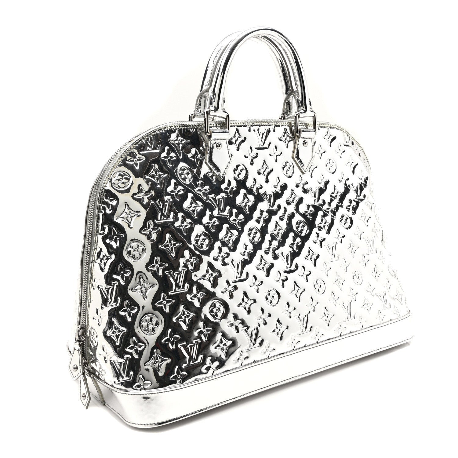 Louis Vuitton Monogram Miroir Alma GM XL Silver 3 of 9