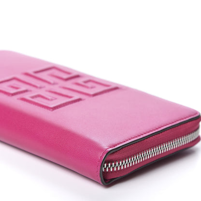 Givenchy Lambskin Logo Zip Around Wallet Fuchsia 6 of 8