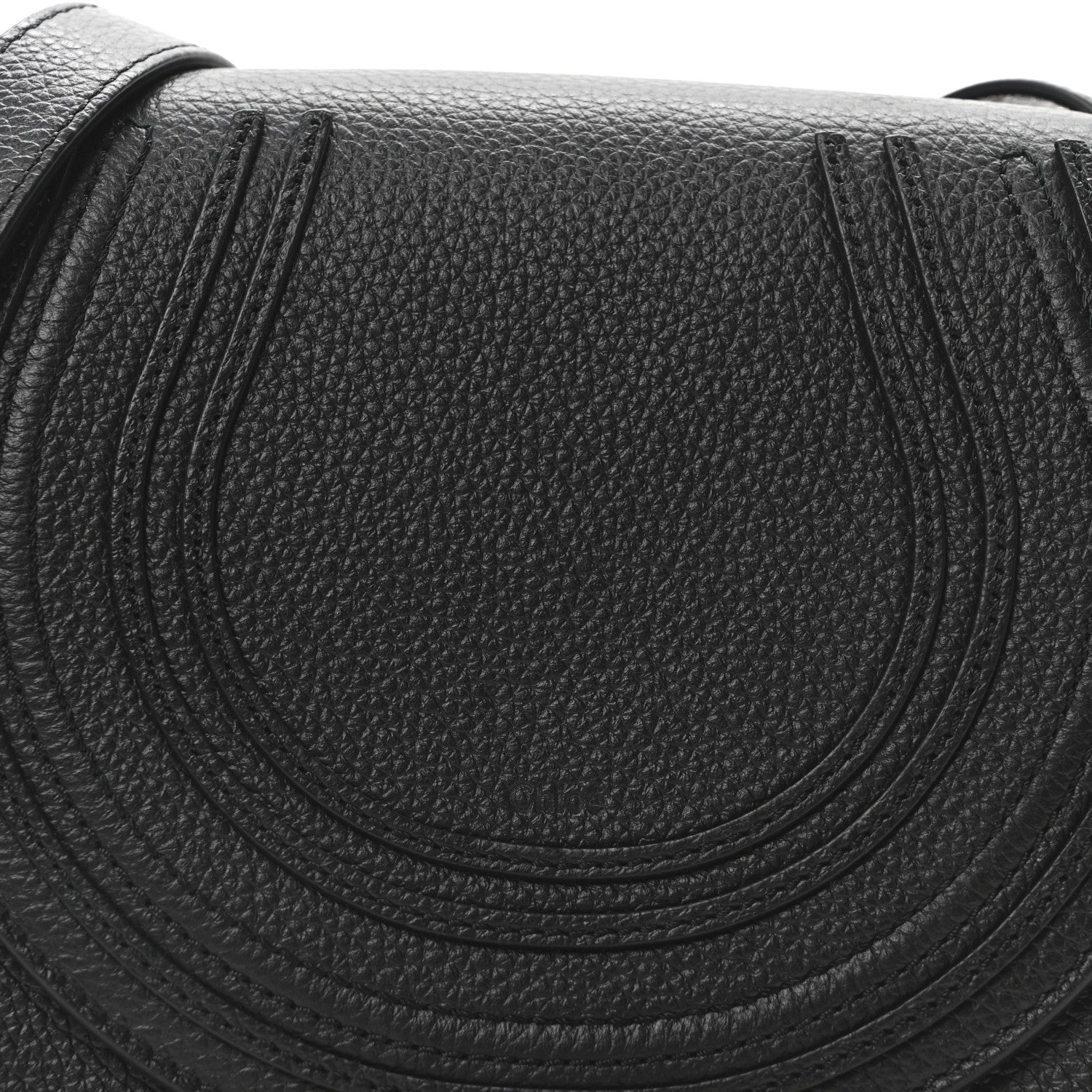 Chloe Calfskin Mini Marcie Round Crossbody Bag Black 8 of 10