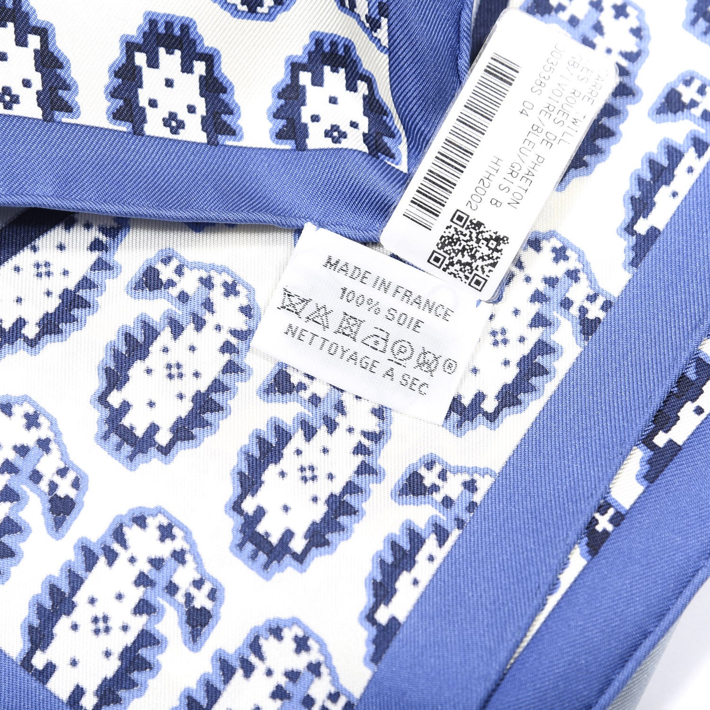Silk Les Roues De Phaeton Scarf 90 Ivoire Bleu Gris Bleute