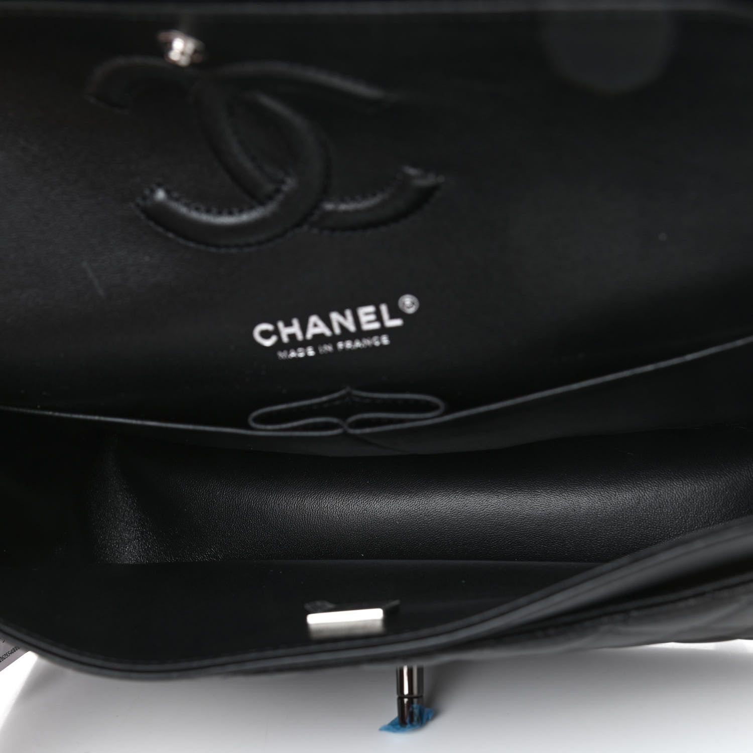 Chanel Lambskin Quilted Medium Double Flap So Black 4 of 5