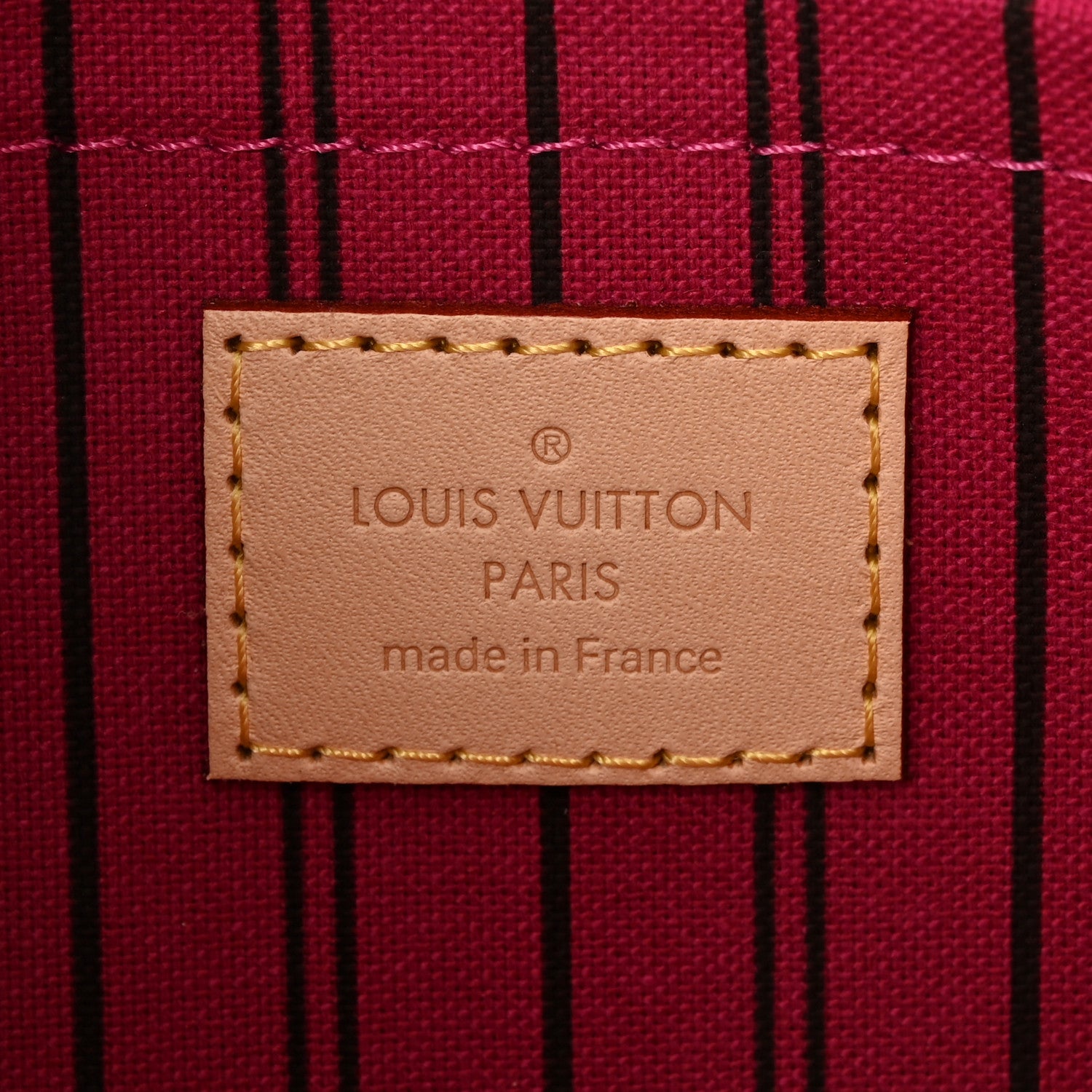 Louis Vuitton Monogram Neverfull MM GM Pochette Fuchsia 6 of 8