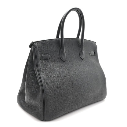 Hermes Togo Birkin 35 Black Black 3 of 11
