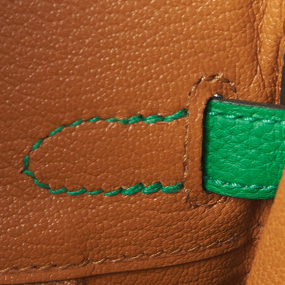 Hermes Togo Verso Birkin 25 Bambou Caramel 17 of 31