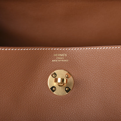 Hermes Evercolor Lindy 26 Gold 6 of 10
