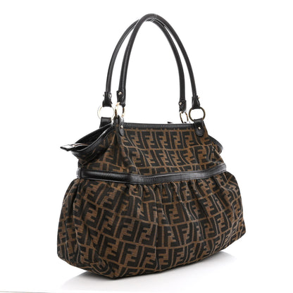 Fendi Zucca Large Chef Shopper Tote Tobacco 3 of 15