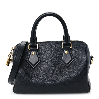 Louis Vuitton Empreinte Monogram Giant Speedy Bandouliere 20 Black 1 of 8