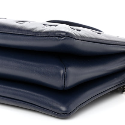 Louis Vuitton Lambskin Embossed Monogram Coussin PM Navy 11 of 11