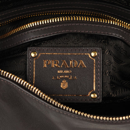 Prada Soft Calf Shoulder Bag Cenere 7 of 10