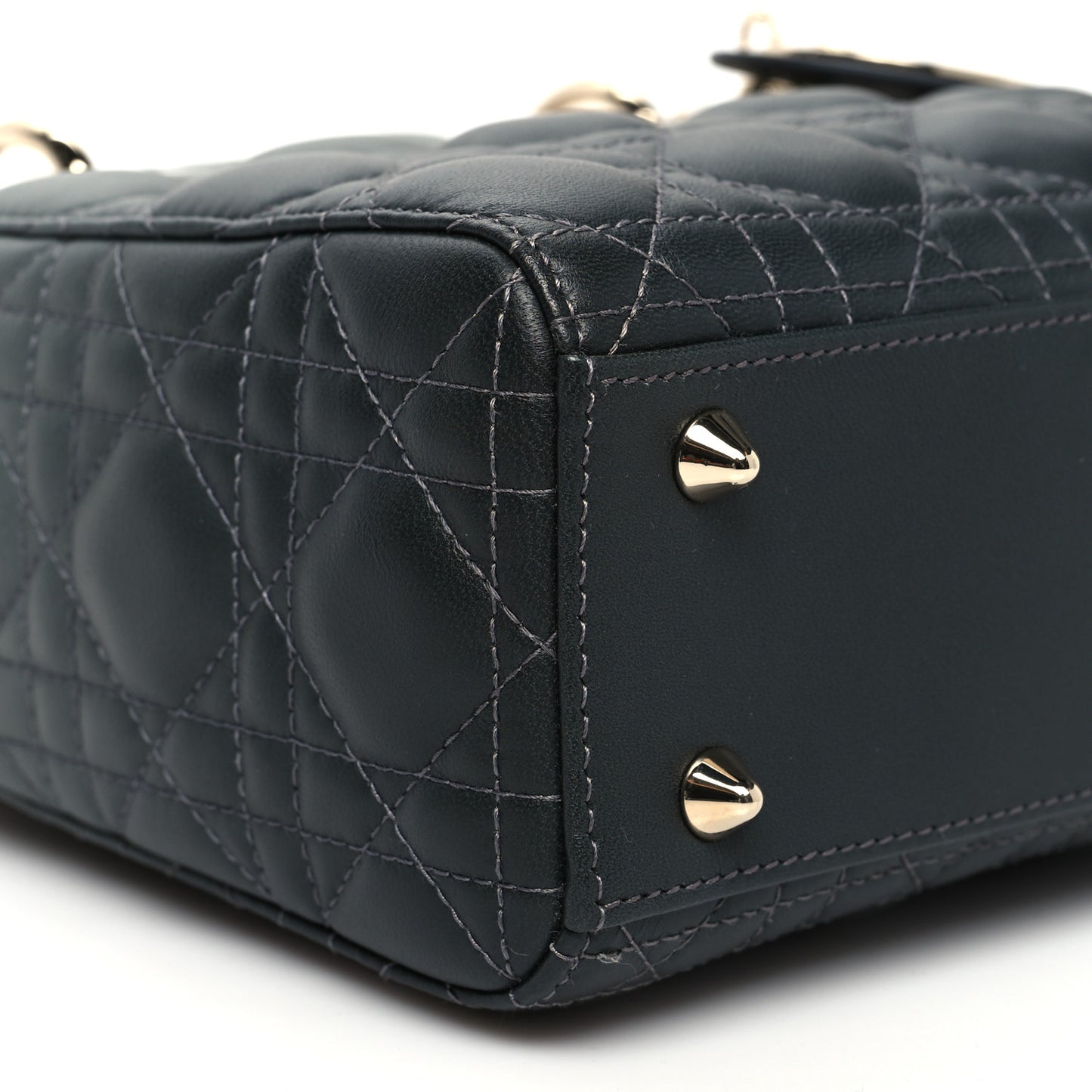 Lambskin Cannage Gradient Small My ABCDior Lady Dior Grey