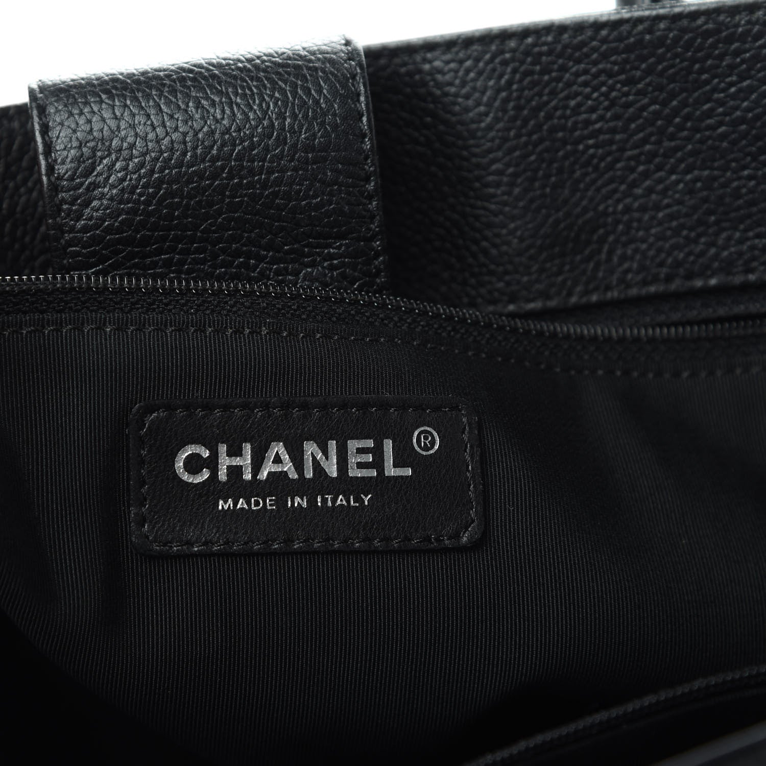 Chanel Calfskin Cerf Executive Shopper Tote Black 9 of 10