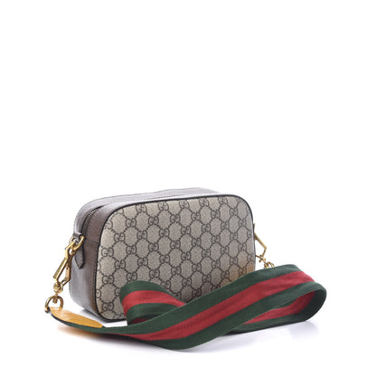 Gucci GG Supreme Monogram Web Neo Vintage Shoulder Bag Beige New Acero Crop 2 of 9