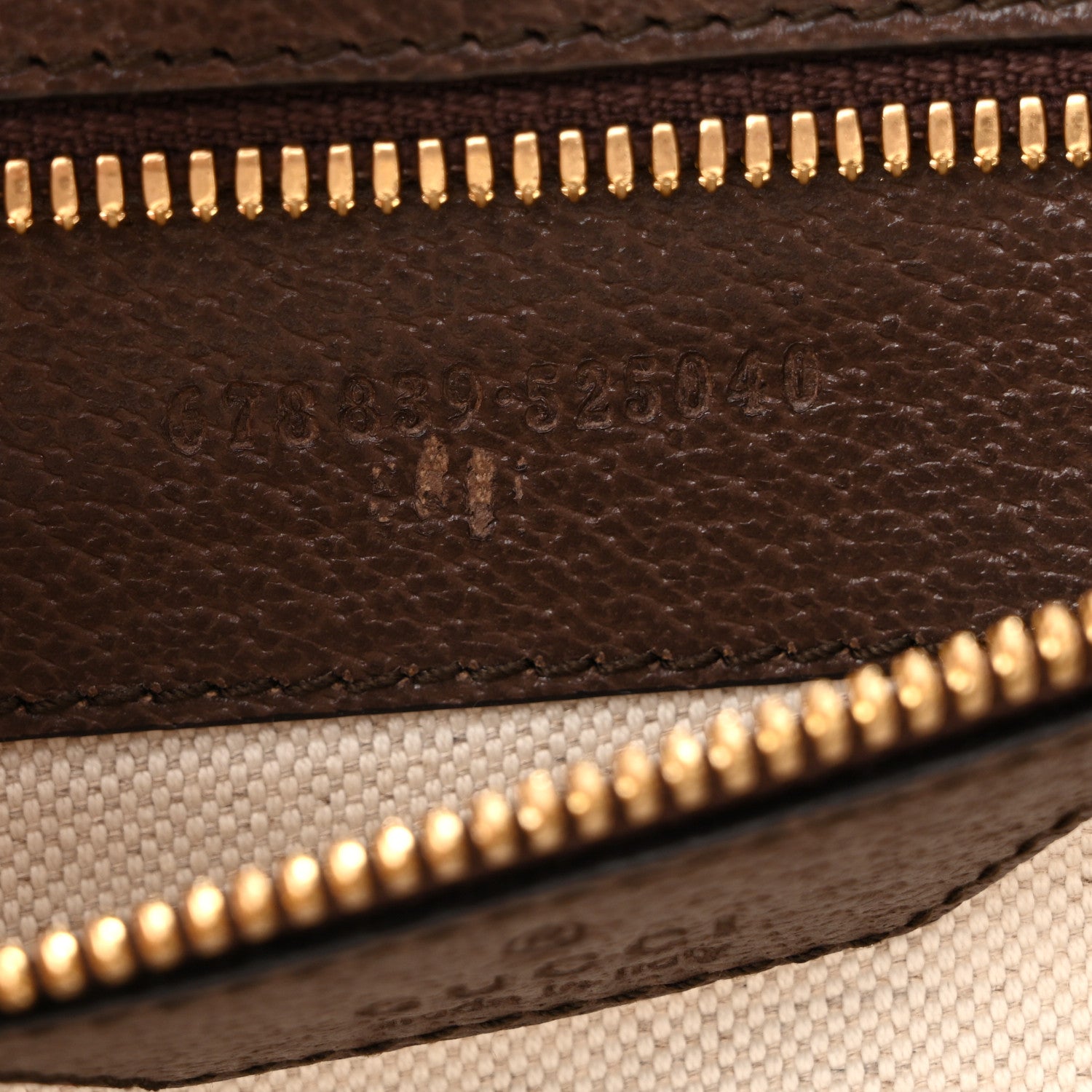 Gucci Monogram Jumbo GG Textured Dollar Calfskin Web Tote Bag Camel Ebony New Acero 7 of 15