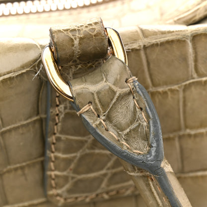 Prada Crocodile Bauletto Bag Blue 13 of 17