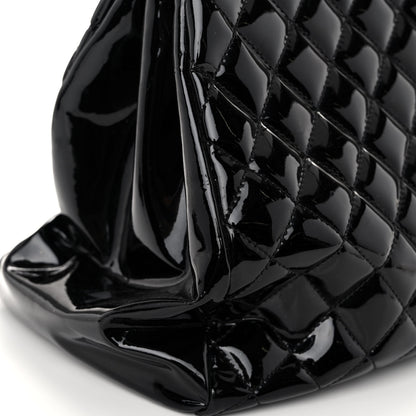 Chanel Patent Quilted Large Just Mademoiselle Bowling Bag Black 14 of 14