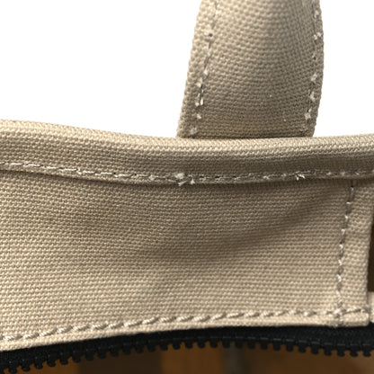Marc Jacobs Cotton Canvas Colorblock Small The Traveler Tote Bag Beige Multicolor 12 of 12