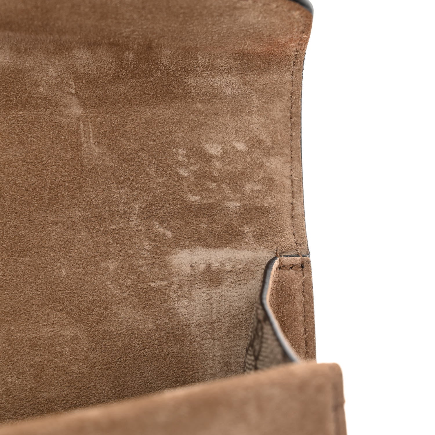 Gucci GG Supreme Monogram Suede Crystal Small Dionysus Shoulder Bag Beige Ebony Taupe 11 of 13