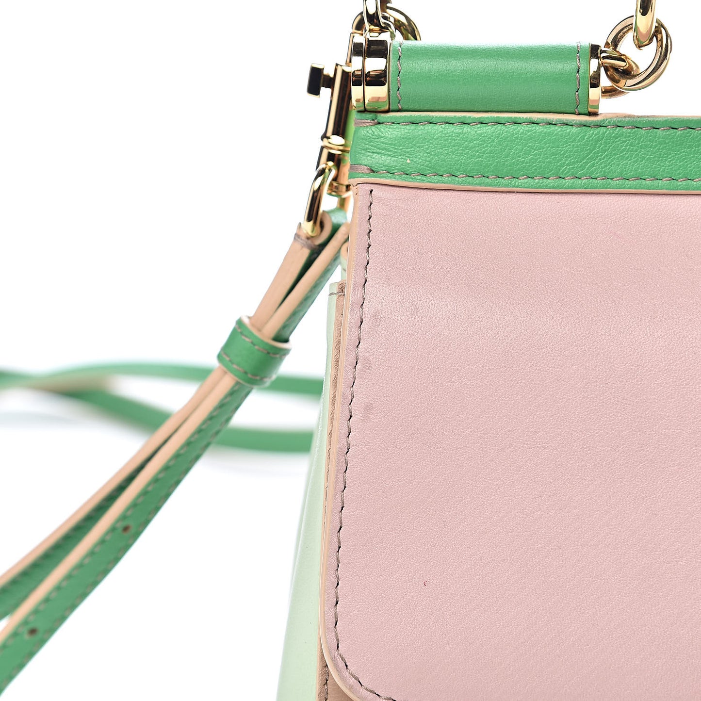Dauphine Mini Miss Sicily Satchel Pink Green