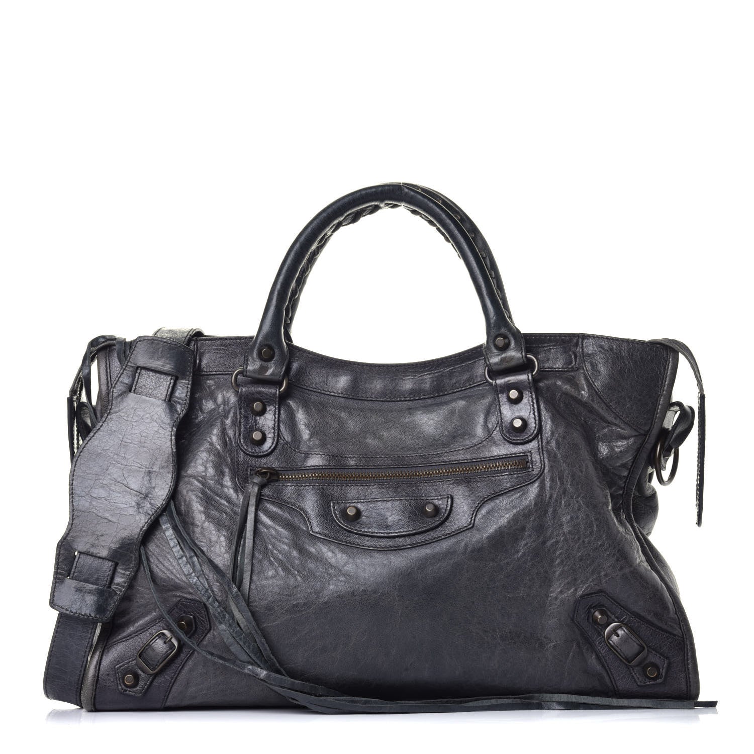 Balenciaga Agneau Classic Hardware City Anthracite 1 of 10