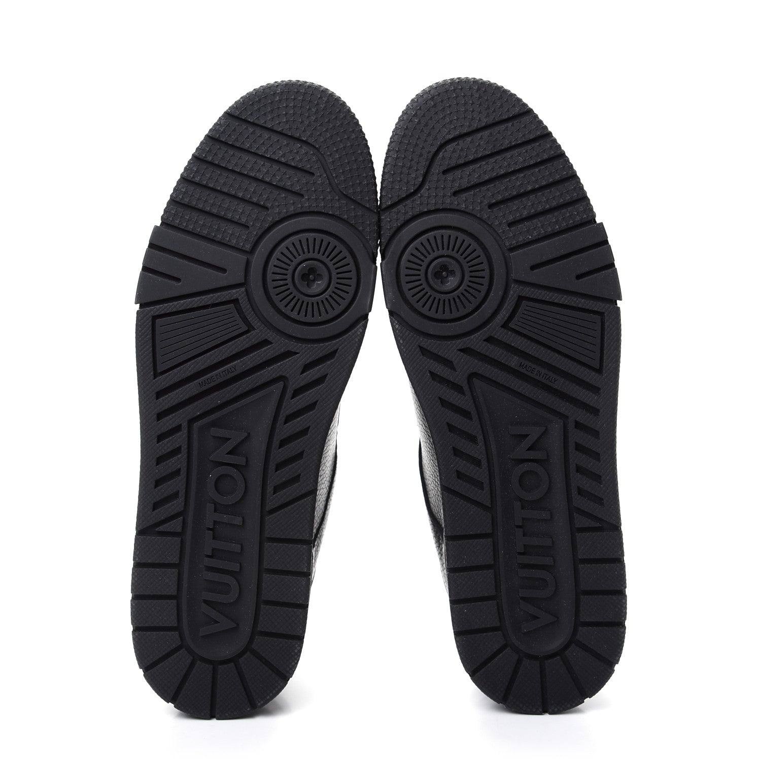 Louis Vuitton Calfskin Mens LV Trainer Sneaker 8 Black 4 of 9