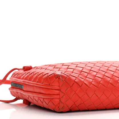 Bottega Veneta Nappa Intrecciato Nodini Crossbody Messenger Red 10 of 12