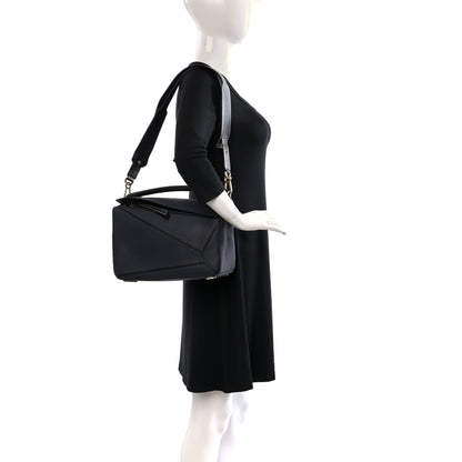 Loewe Calfskin Medium Puzzle Bag Midnight Blue 2 of 10