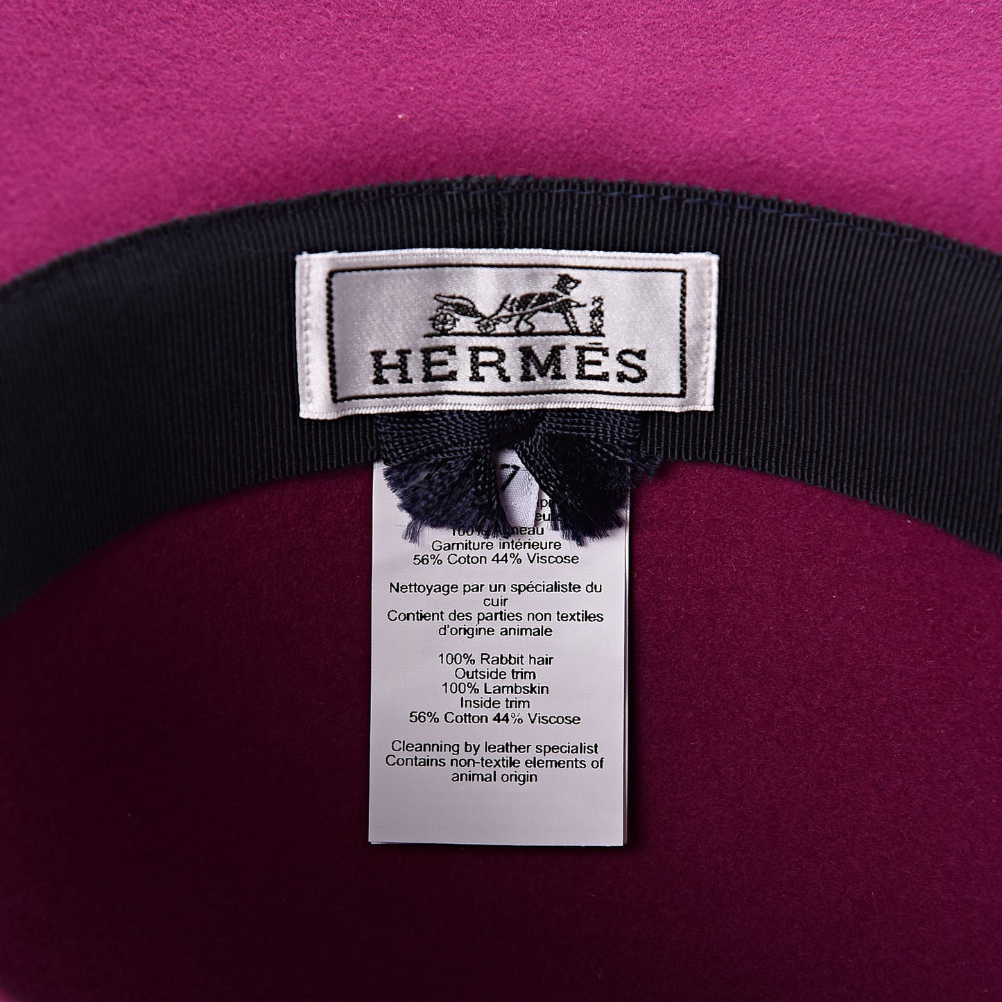 Rabbit Felt Lambskin Vicky Hat 57 Anemone