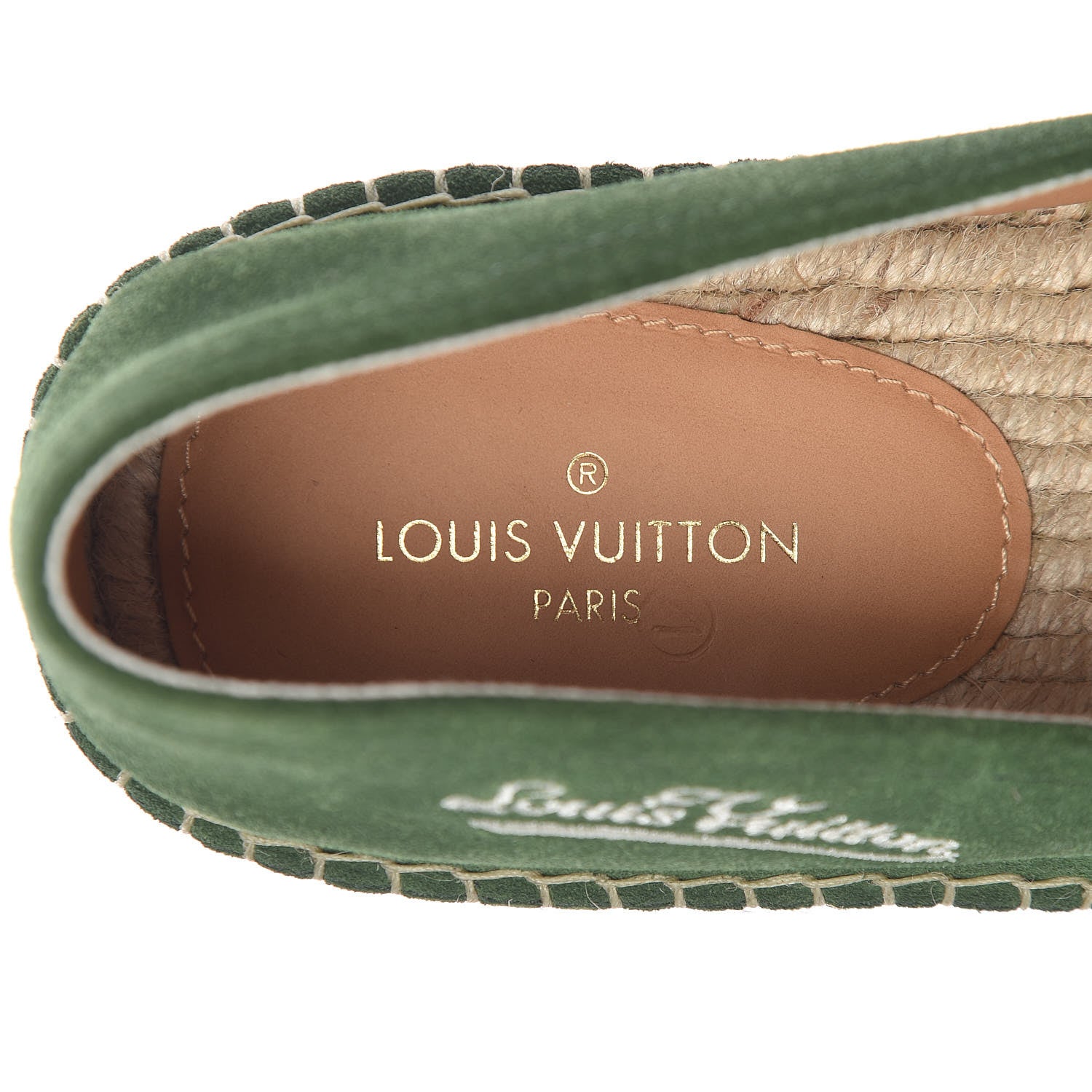 Louis Vuitton Suede Bidart Espadrilles 7 Green 9 of 12