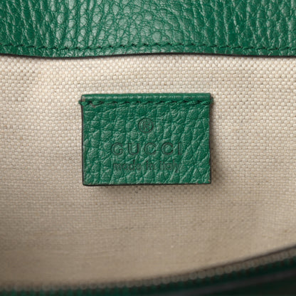 Gucci Pebbled Calfskin Small Dionysus Shoulder Bag Emerald 6 of 10