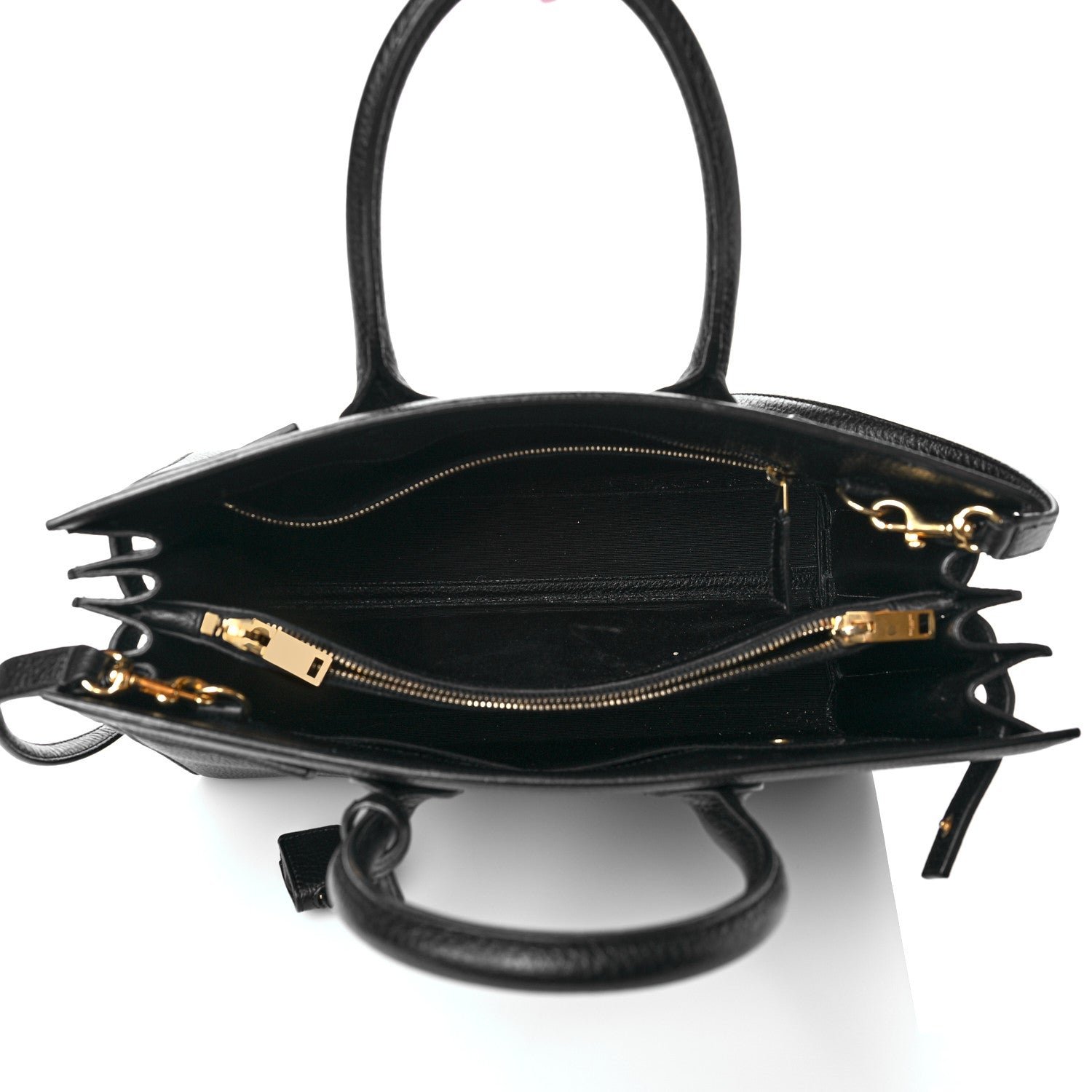 Saint Laurent Grained Calfskin Small Sac De Jour Black 5 of 10