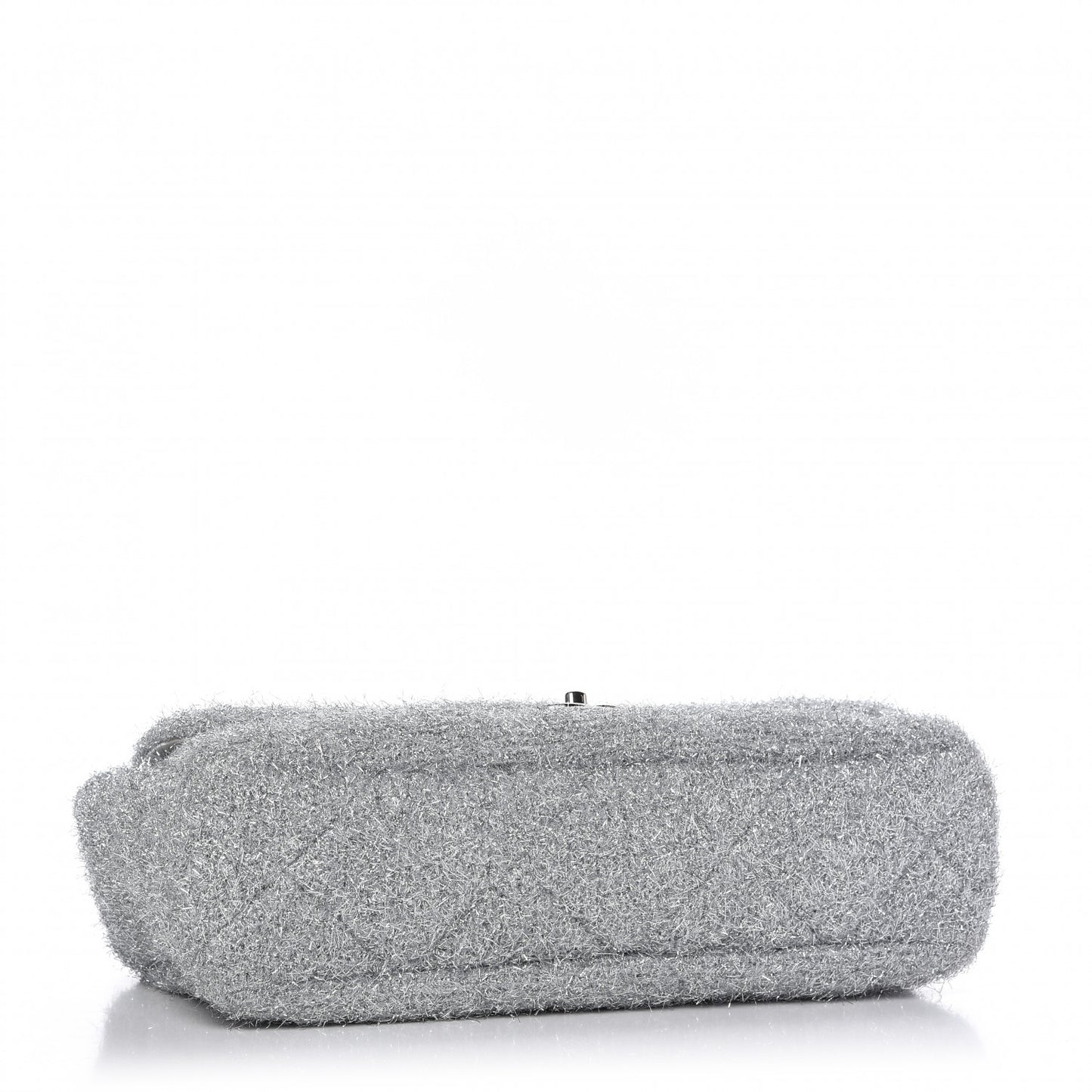 Lurex Knit Large Pluto Glitter Flap Silver
