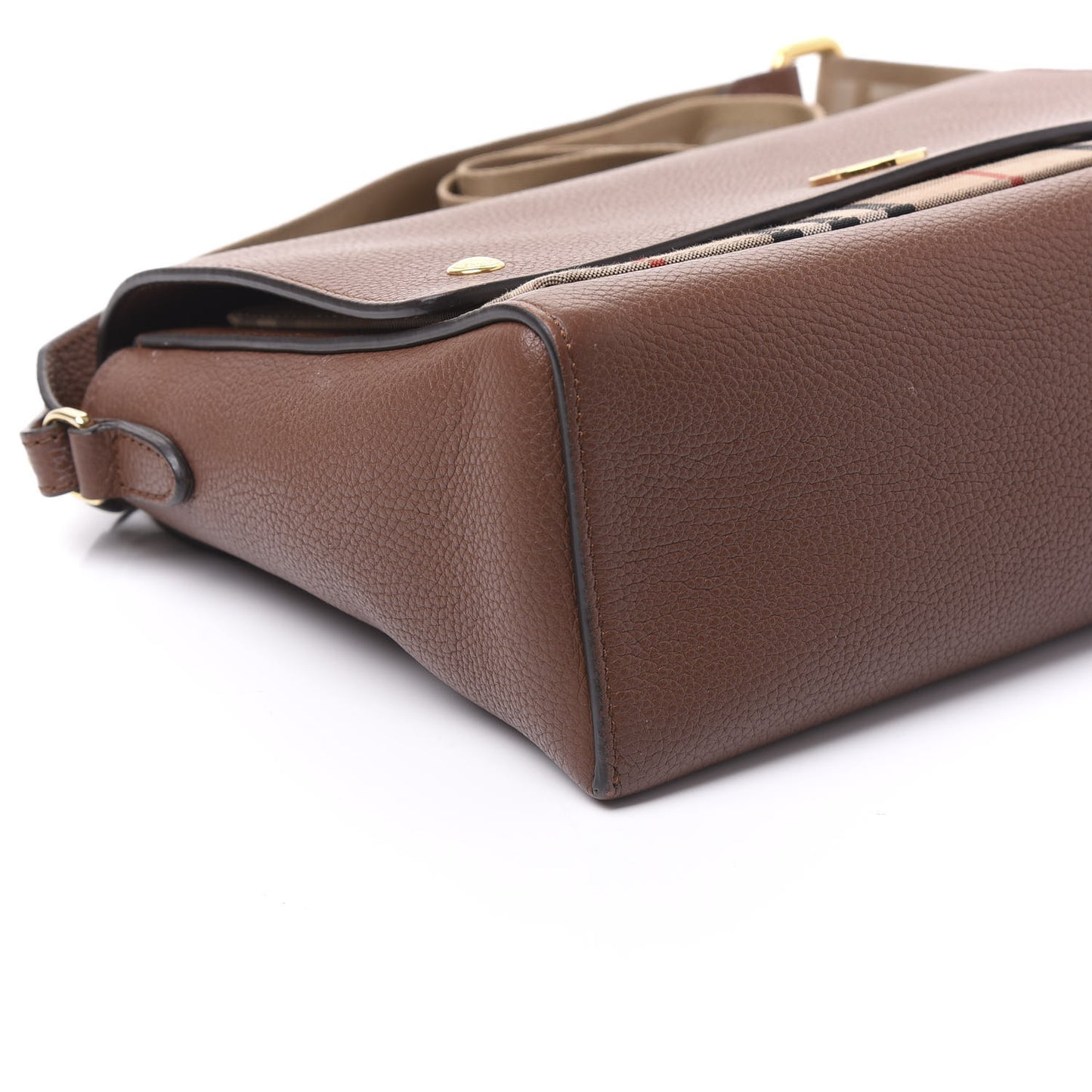 Calfskin Vintage Check Note Crossbody Bag Tan
