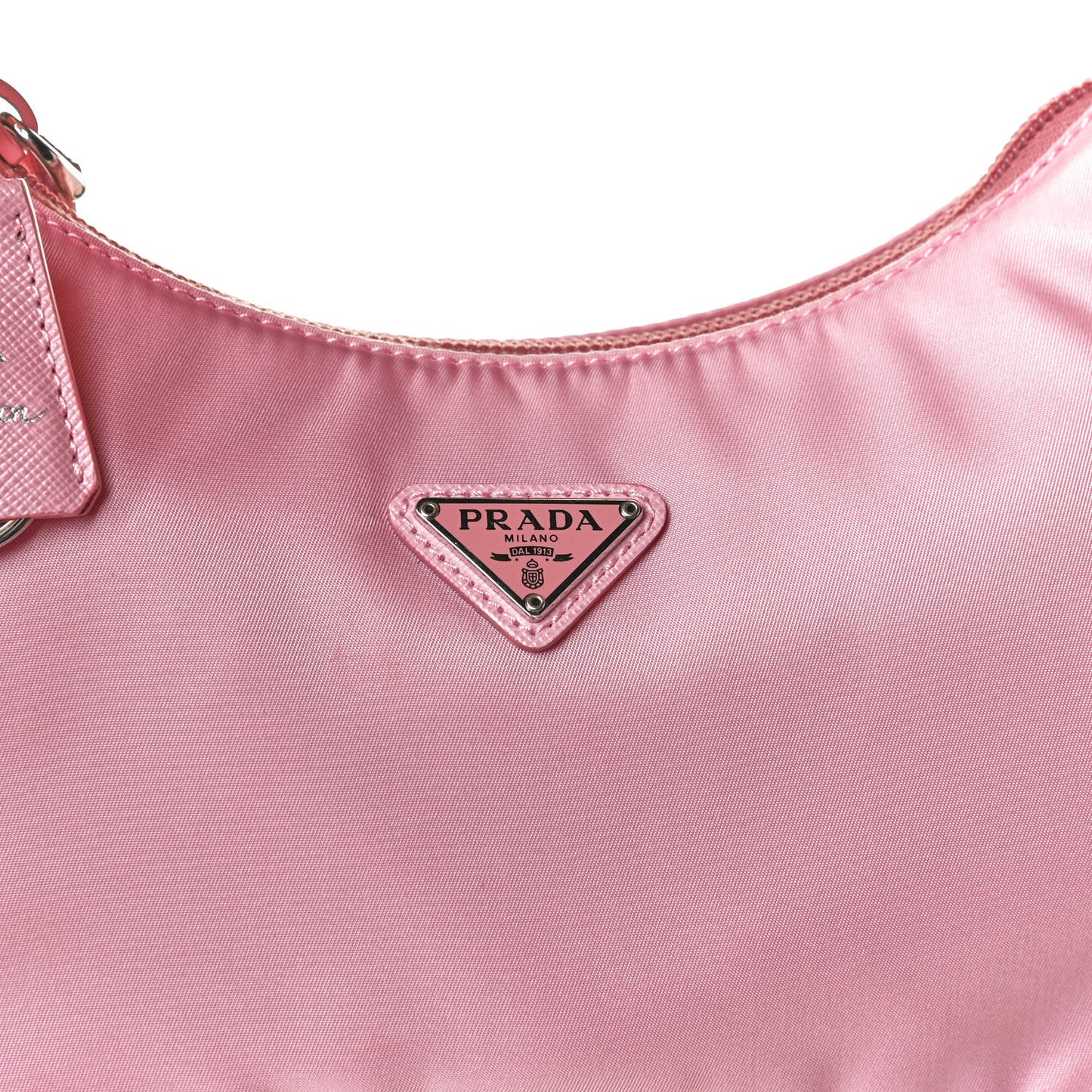 Tessuto Nylon Saffiano Mini Re-Edition 2000 Bag Rosa