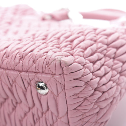 Miu Miu Nappa Matelasse Crystal Top Handle Rosa 12 of 14