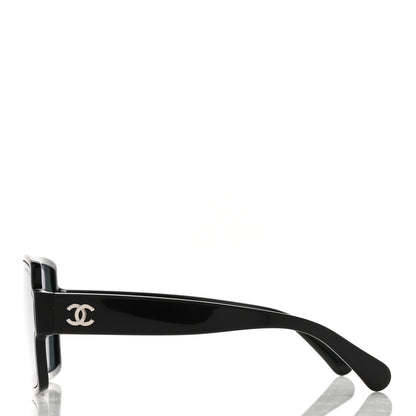 Chanel Acetate Square CC Sunglasses 5385 Black 3 of 8