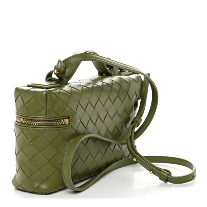Bottega Veneta Calfskin Intrecciato Bang Bang Vanity Case Matcha 3 of 9