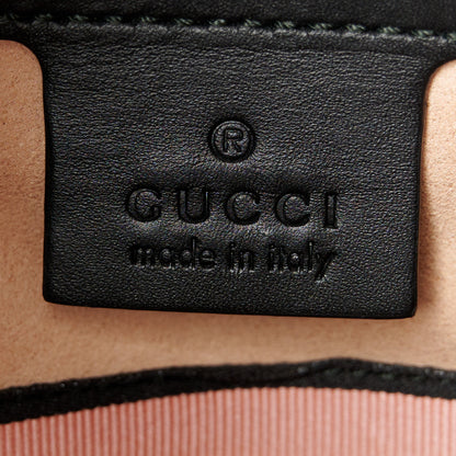 Gucci Calfskin GucciGhost Print GG Messenger Bag Black New Acquamarine 7 of 12