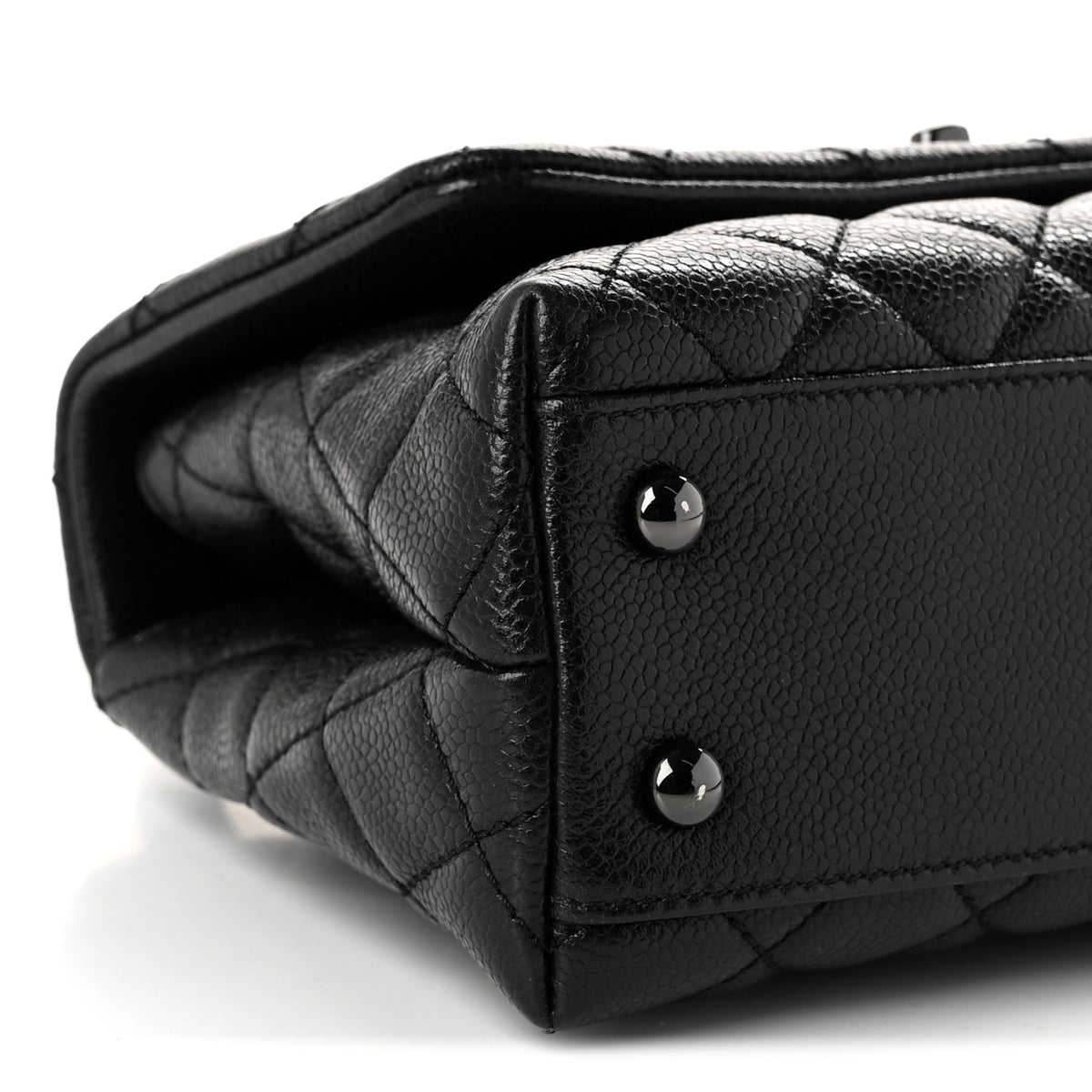 Chanel Caviar Quilted Mini Coco Handle Flap So Black 9 of 10