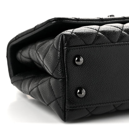 Chanel Caviar Quilted Mini Coco Handle Flap So Black 9 of 10