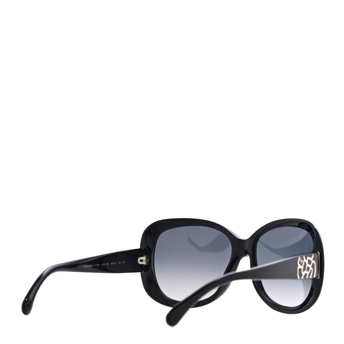 Acetate Polarized CC Camellia Sunglasses 5248 Black