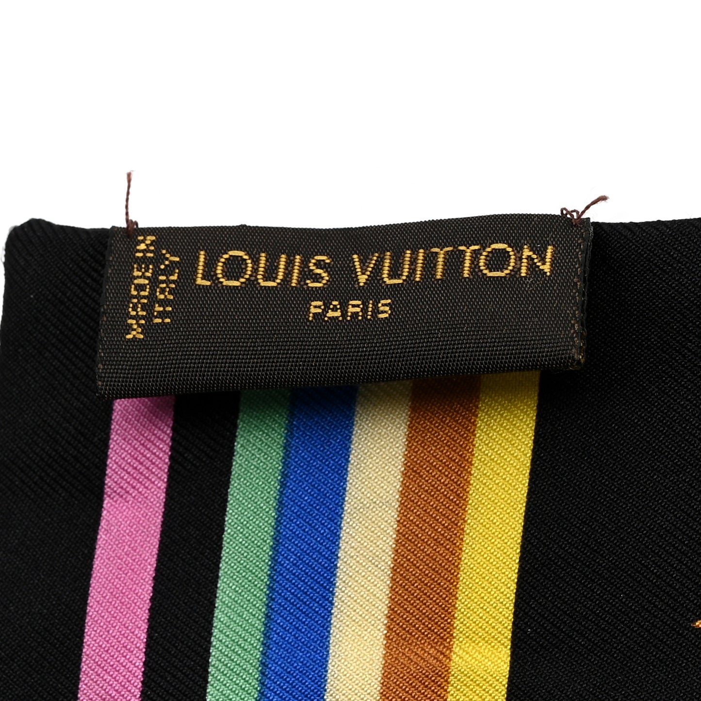 LV X TM Silk Monogram Multicolor Bandeau Black