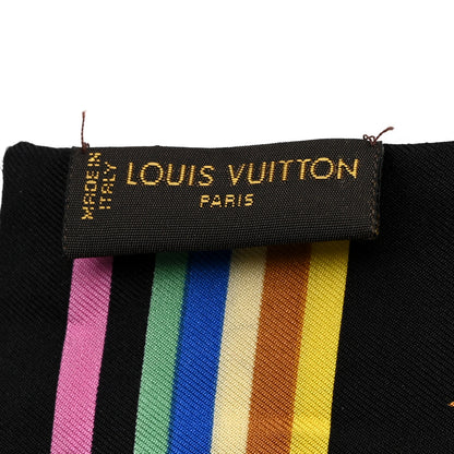 Louis Vuitton LV X TM Silk Monogram Multicolor Bandeau Black 3 of 5