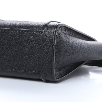 Celine Drummed Calfskin Nano Luggage Black 11 of 12