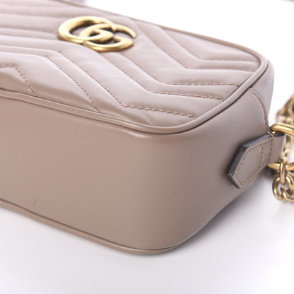 Gucci Calfskin Matelasse Mini GG Marmont Chain Shoulder Bag Porcelain Rose 8 of 8