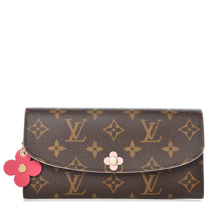 Louis Vuitton Monogram Bloom Flower Emilie Wallet 1 of 7