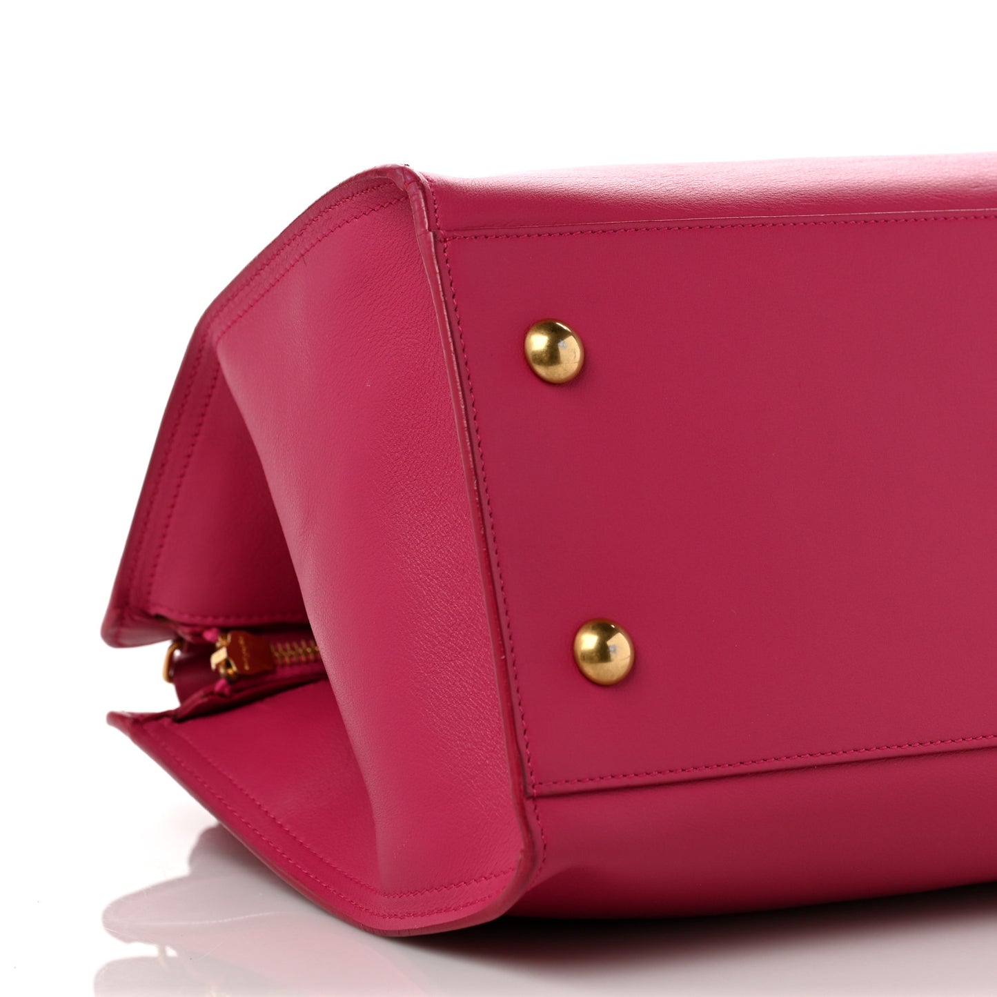 Calfskin Small Classic Y Cabas Fuchsia