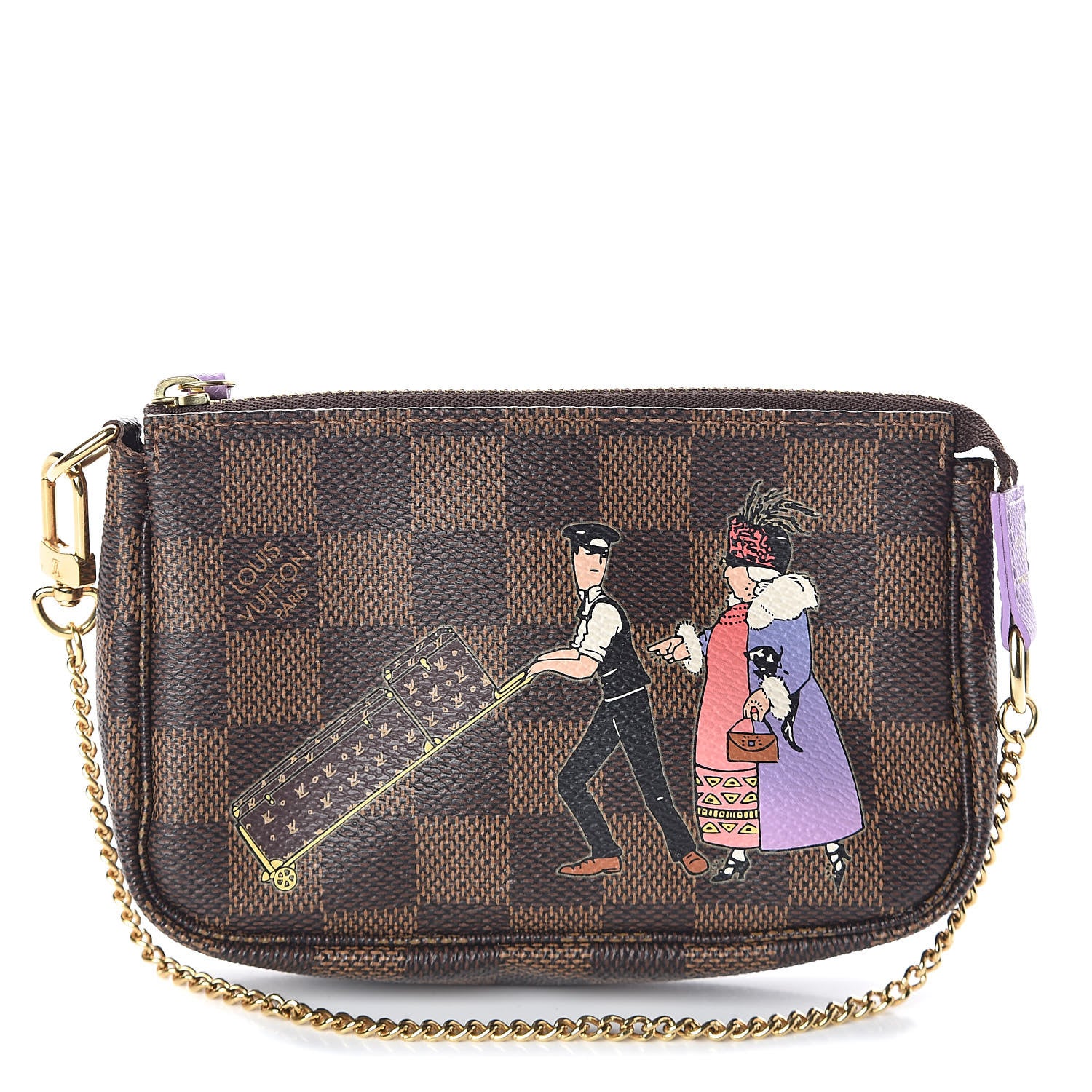 Louis Vuitton Monogram Illustre Mini Pochette Accessories Violet 1 of 6