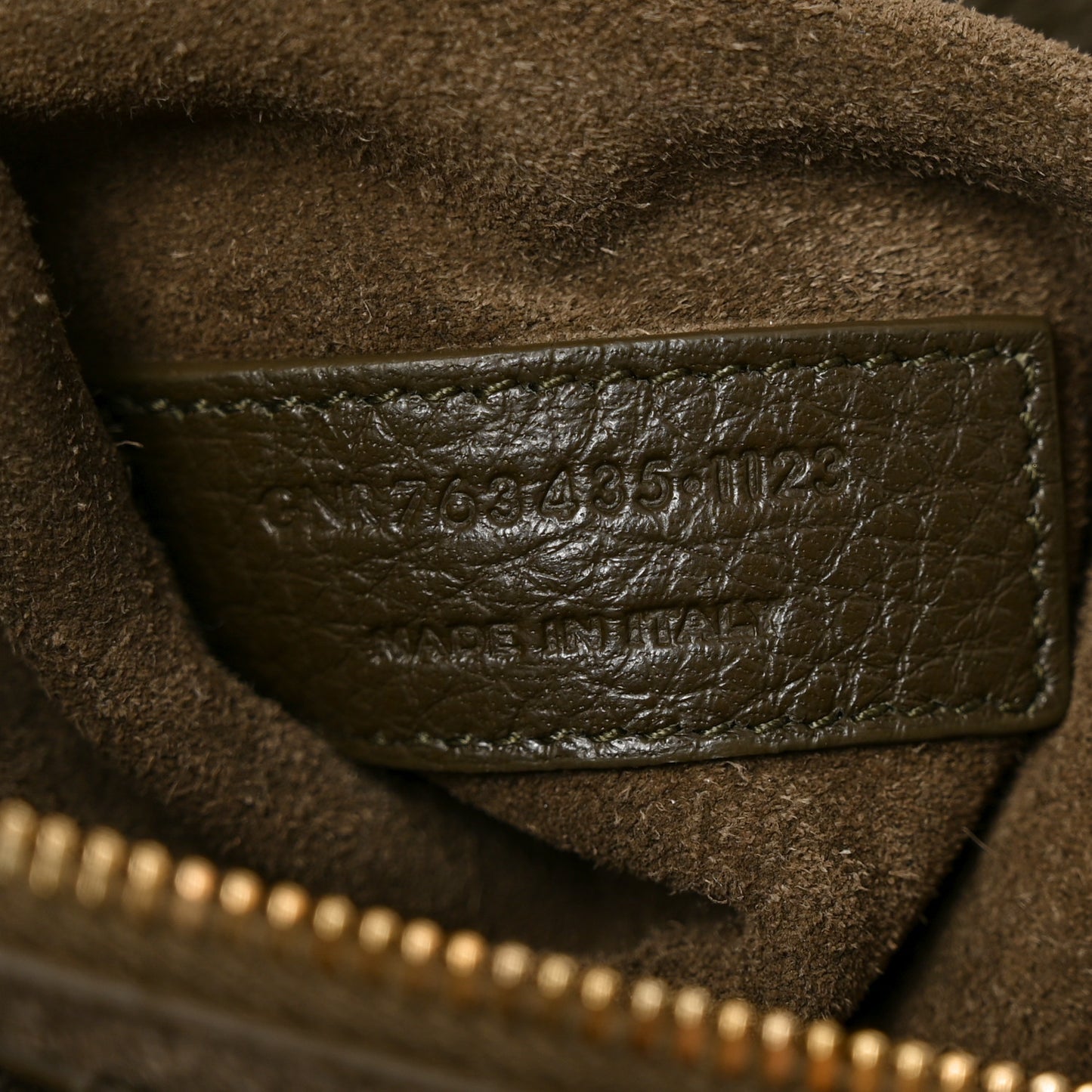 Grained Deerskin Bea Tote Light Musk