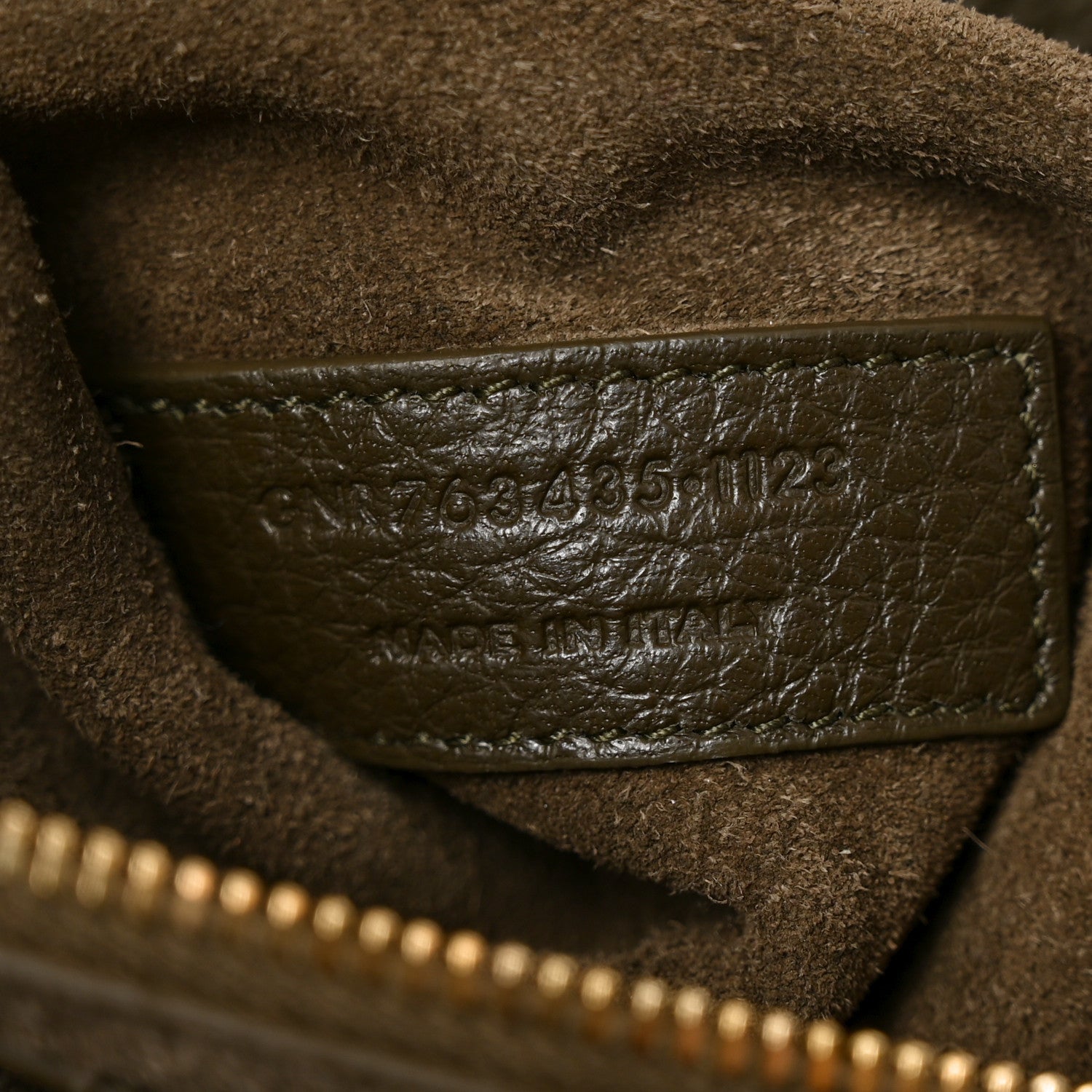 Saint Laurent Grained Deerskin Bea Tote Light Musk 7 of 10